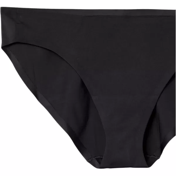 Amazon Essentials Womens Seamless Bonded Stretch Bikini Brief Underwear Pack of 4Black