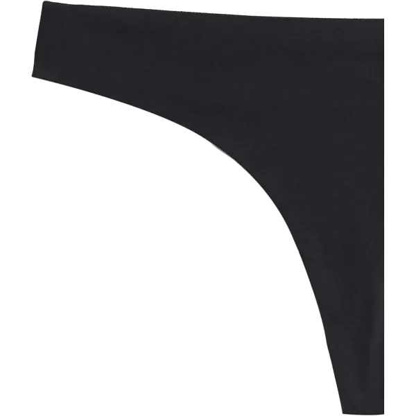 Amazon Essentials Womens Seamless Bonded Stretch Thong Underwear Pack of 4Black