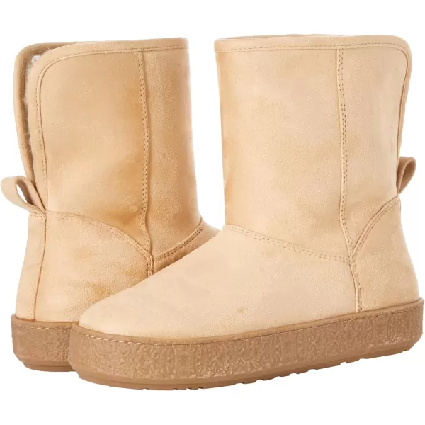 Amazon Essentials Womens Shearling BootBeige Microsuede