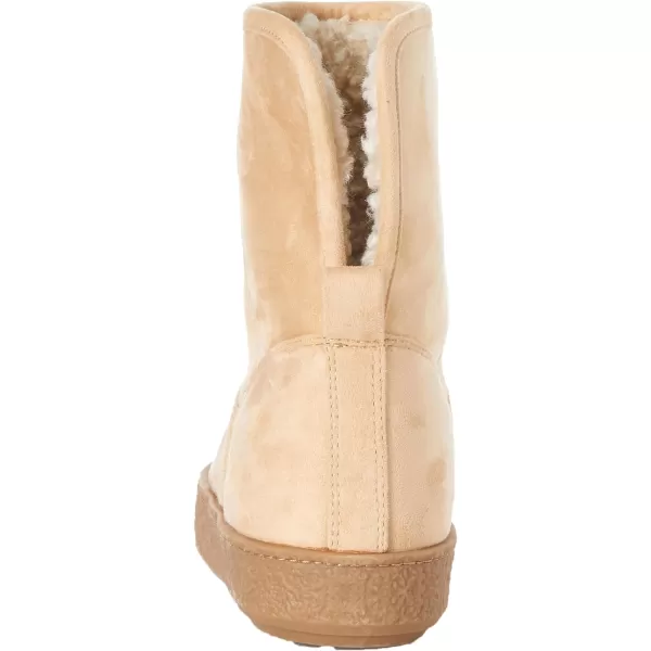 Amazon Essentials Womens Shearling BootBeige Microsuede