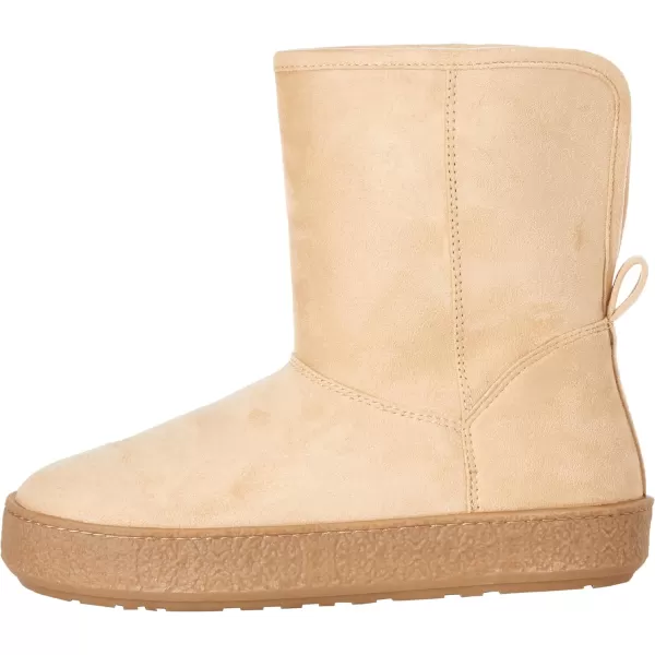 Amazon Essentials Womens Shearling BootBeige Microsuede