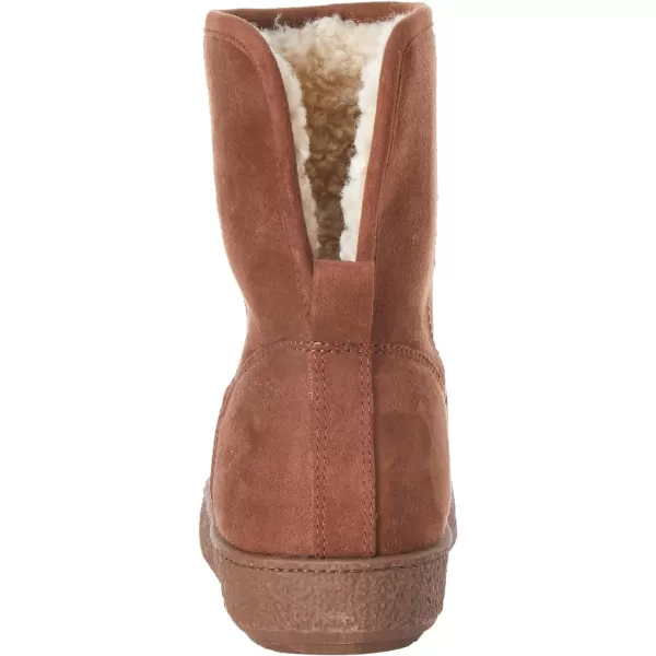 Amazon Essentials Womens Shearling BootChestnut Brown Microsuede