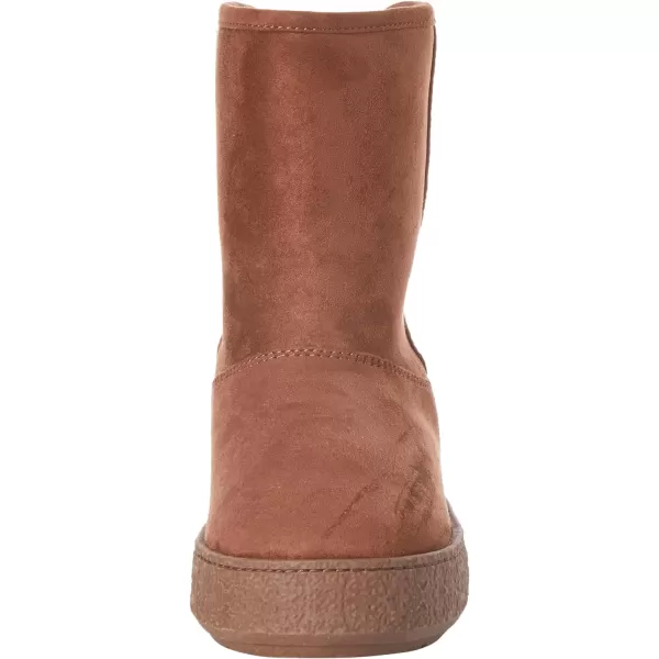 Amazon Essentials Womens Shearling BootChestnut Brown Microsuede