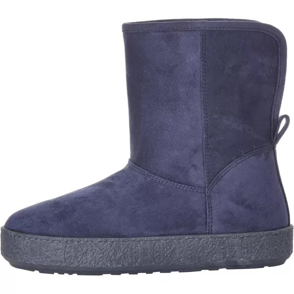 Amazon Essentials Womens Shearling BootNavy Microsuede