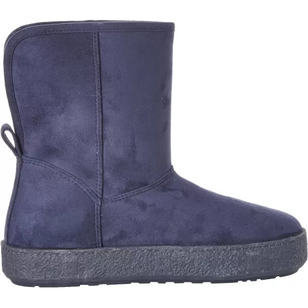 Amazon Essentials Womens Shearling BootNavy Microsuede