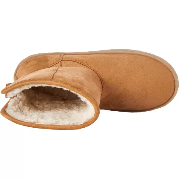 Amazon Essentials Womens Shearling BootTan Microsuede