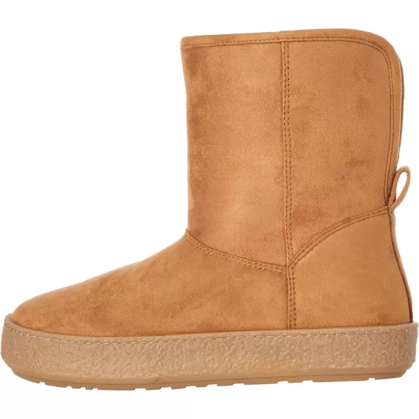 Amazon Essentials Womens Shearling BootTan Microsuede