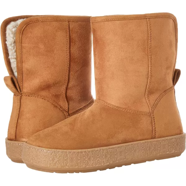 Amazon Essentials Womens Shearling BootTan Microsuede