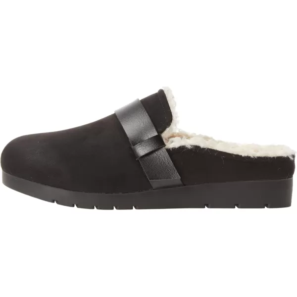 Amazon Essentials Womens Shearling MuleBlack Microsuede