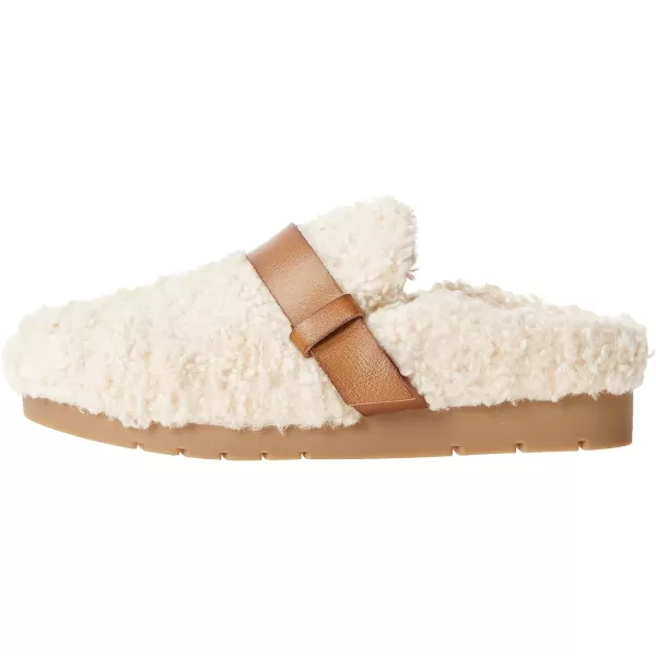 Amazon Essentials Womens Shearling MuleIvory Tan Shearling