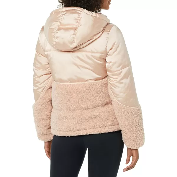 Amazon Essentials Womens Sherpa Puffer JacketBlush