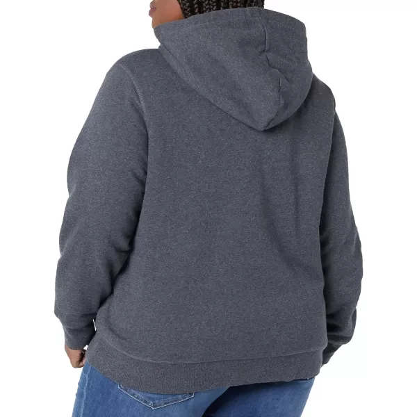 Amazon Essentials Womens SherpaLined Fleece FullZip Hooded Jacket Available in Plus SizeCharcoal Heather