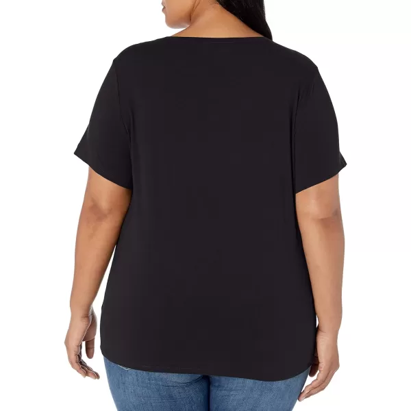 Amazon Essentials Womens ShortSleeve Crewneck TShirtBlack