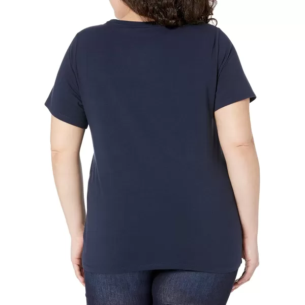 Amazon Essentials Womens ShortSleeve Crewneck TShirtNavy