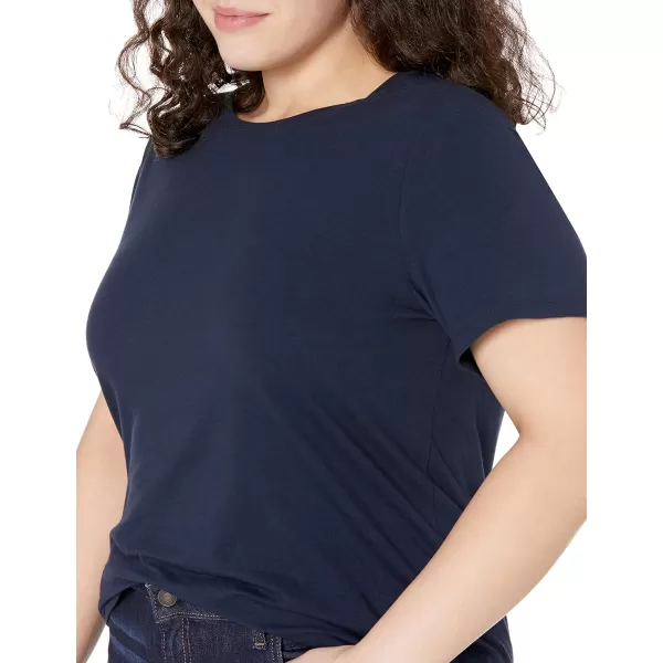 Amazon Essentials Womens ShortSleeve Crewneck TShirtNavy