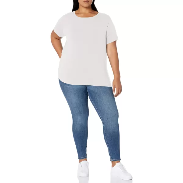 Amazon Essentials Womens ShortSleeve Crewneck TShirtWhite