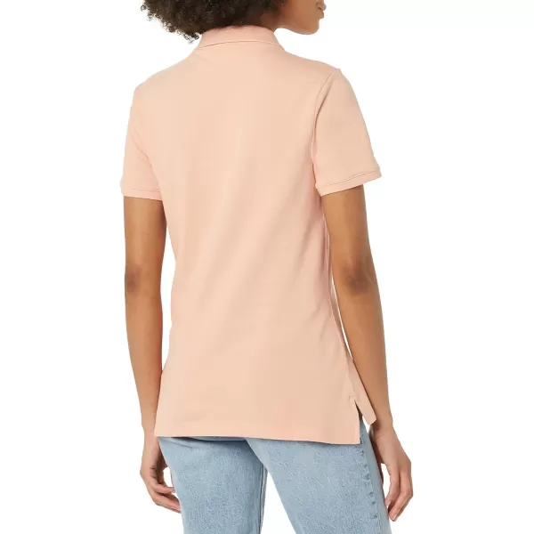 Amazon Essentials Womens ShortSleeve Polo Shirt Available in Plus SizeCoral Pink