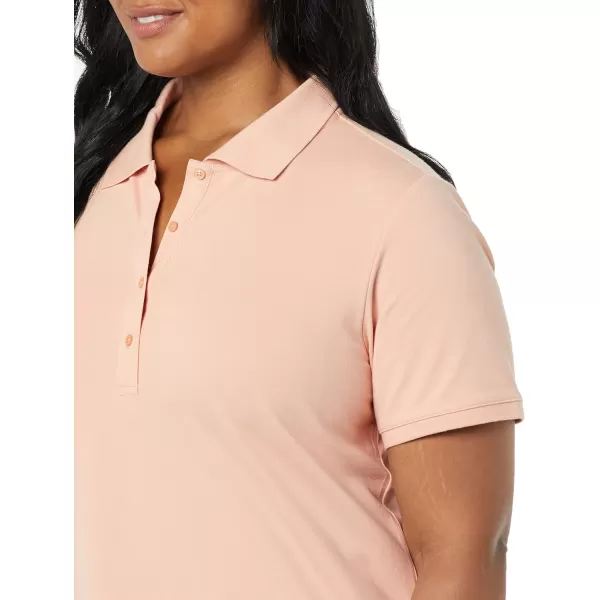 Amazon Essentials Womens ShortSleeve Polo Shirt Available in Plus SizeCoral Pink