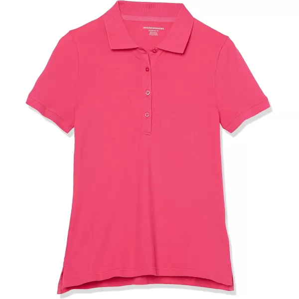 Amazon Essentials Womens ShortSleeve Polo Shirt Available in Plus SizeDark Pink