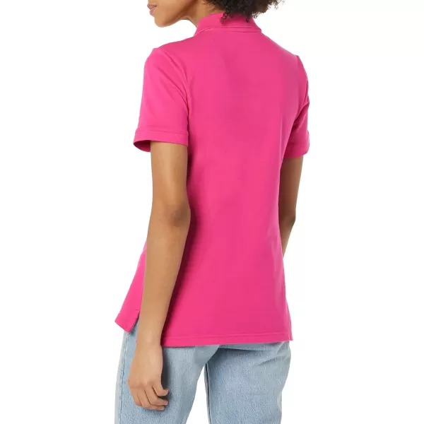 Amazon Essentials Womens ShortSleeve Polo Shirt Available in Plus SizeDark Pink