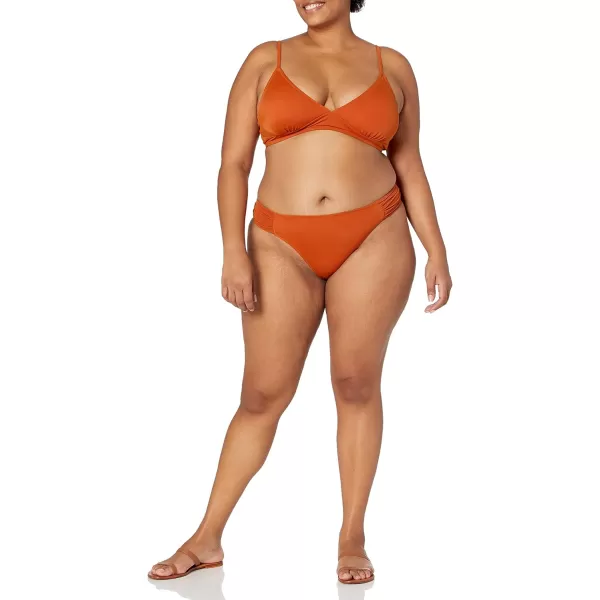 Amazon Essentials Womens Side Tab Bikini Swimsuit BottomTerracotta