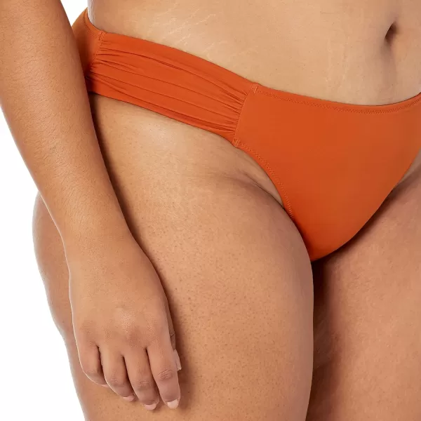 Amazon Essentials Womens Side Tab Bikini Swimsuit BottomTerracotta
