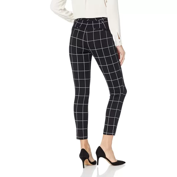 Amazon Essentials Womens Skinny Ankle PantBlack Windowpane Print