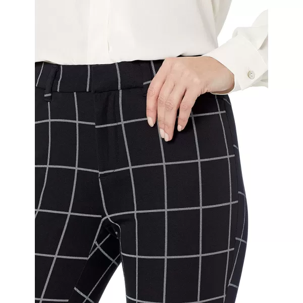 Amazon Essentials Womens Skinny Ankle PantBlack Windowpane Print