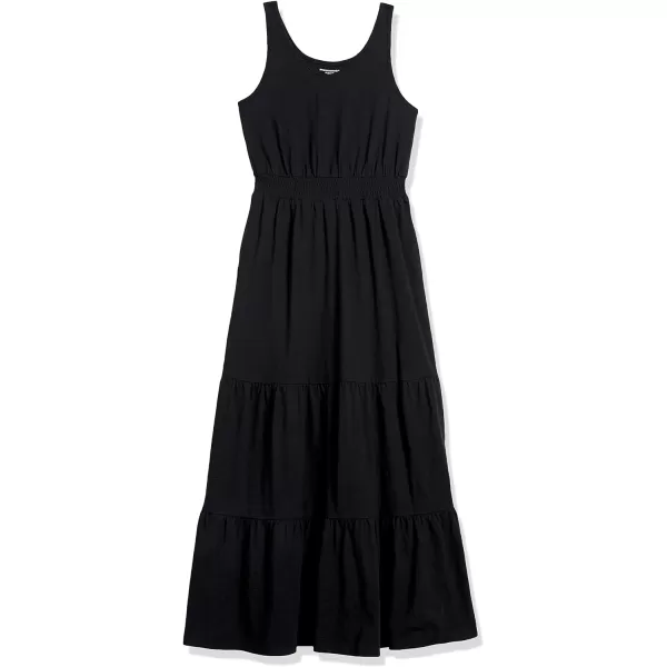 Amazon Essentials Womens Sleeveless Elastic Waist Summer Maxi Dress Available in Plus SizeBlack