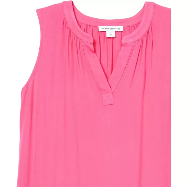 Amazon Essentials Womens Sleeveless Woven Shift DressBright Pink