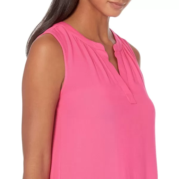 Amazon Essentials Womens Sleeveless Woven Shift DressBright Pink