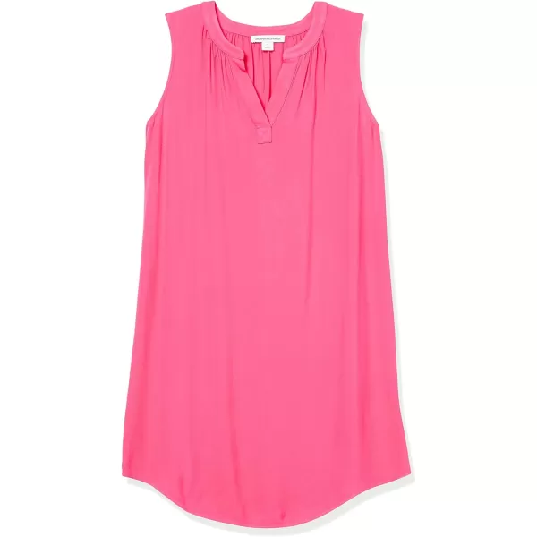 Amazon Essentials Womens Sleeveless Woven Shift DressBright Pink