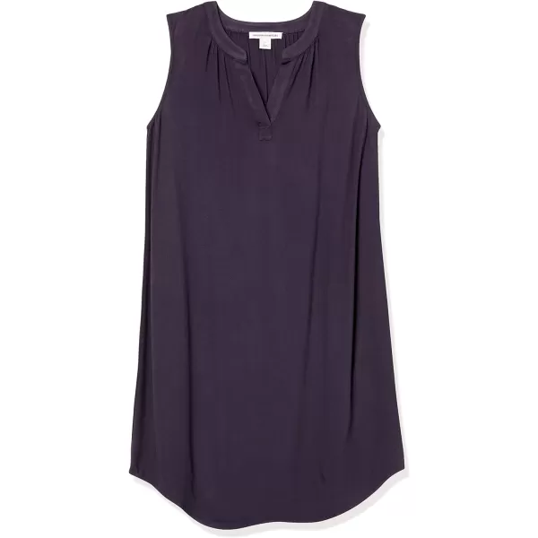 Amazon Essentials Womens Sleeveless Woven Shift DressNavy