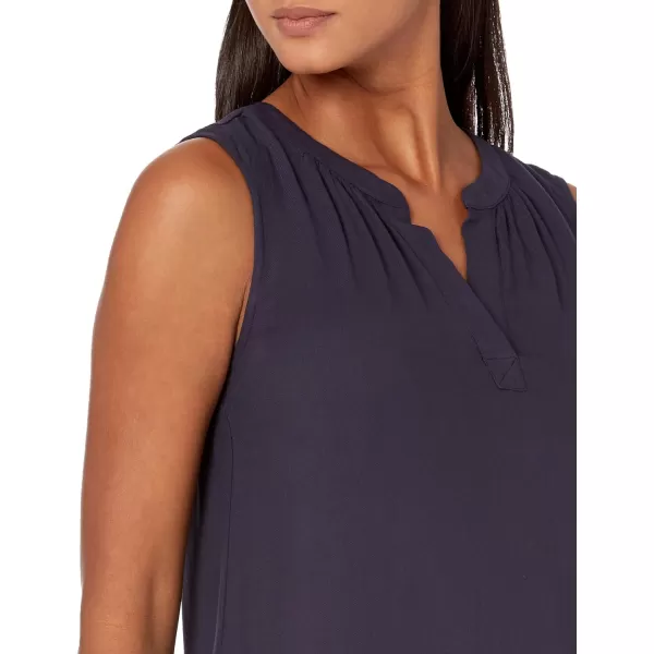 Amazon Essentials Womens Sleeveless Woven Shift DressNavy