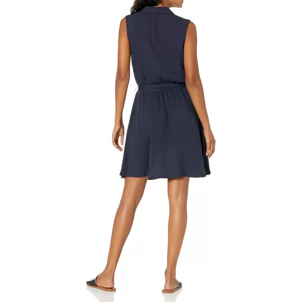 Amazon Essentials Womens Sleeveless Woven Shirt DressNavy