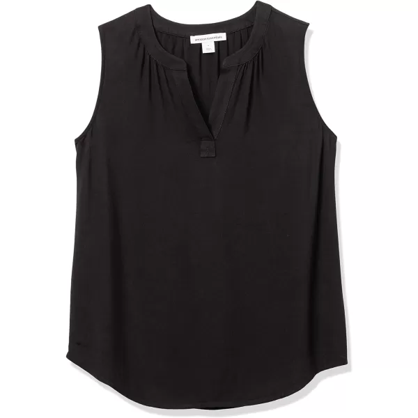 Amazon Essentials Womens Sleeveless Woven ShirtBlack