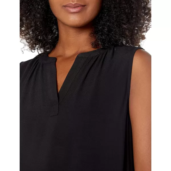 Amazon Essentials Womens Sleeveless Woven ShirtBlack