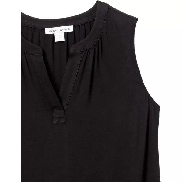 Amazon Essentials Womens Sleeveless Woven ShirtBlack