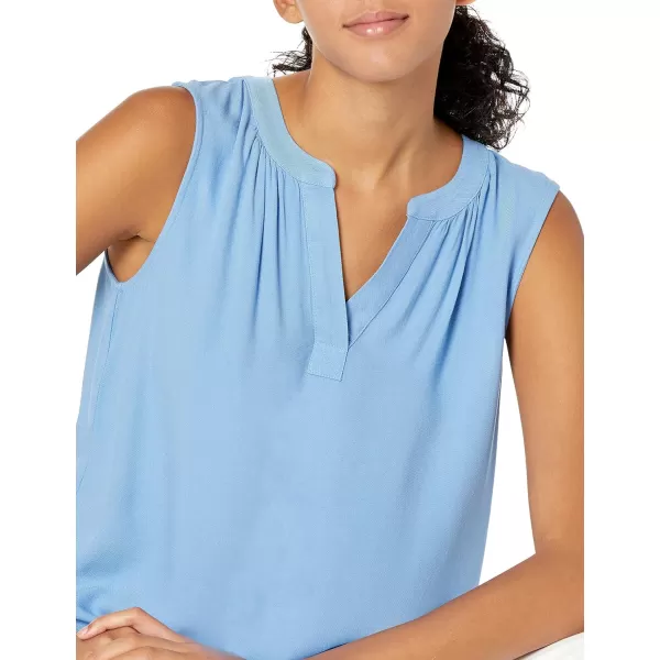 Amazon Essentials Womens Sleeveless Woven ShirtFrench Blue