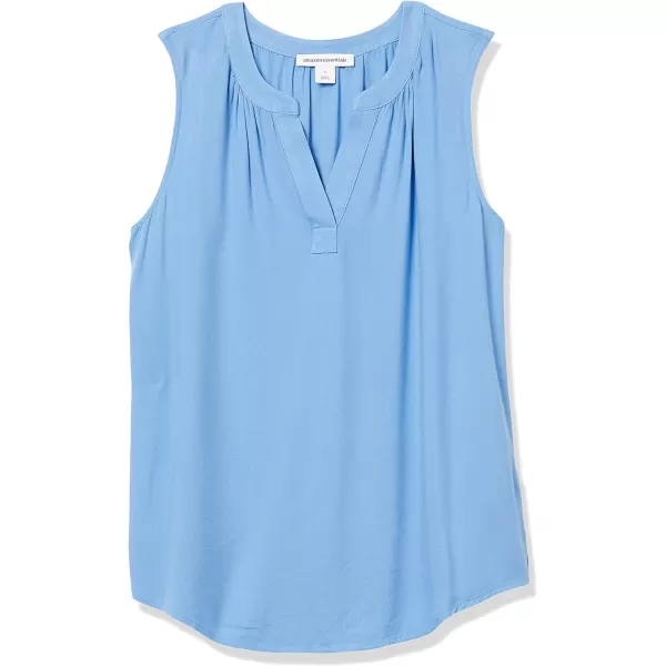 Amazon Essentials Womens Sleeveless Woven ShirtFrench Blue