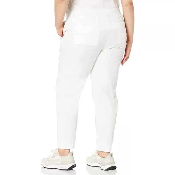 Amazon Essentials Womens Slim Fit Jogger Scrub Pant Available in Plus SizeWhite