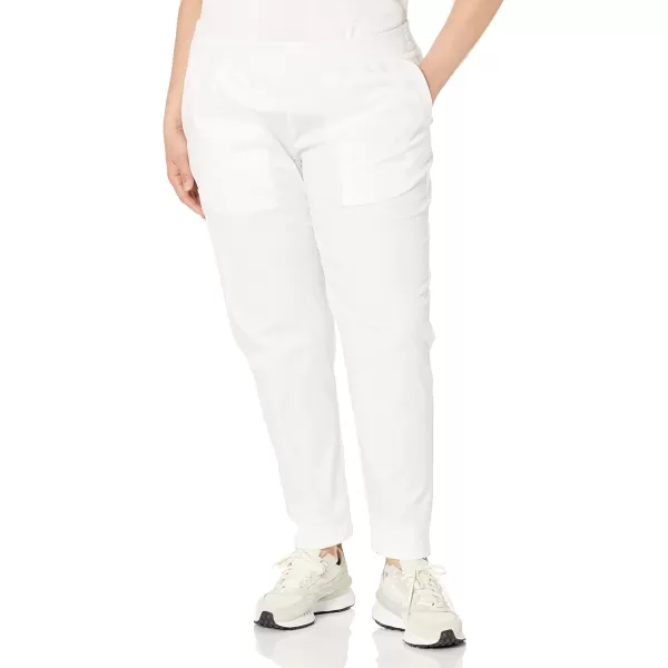 Amazon Essentials Womens Slim Fit Jogger Scrub Pant Available in Plus SizeWhite