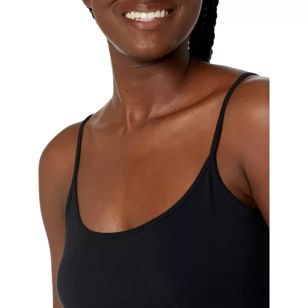 Amazon Essentials Womens SlimFit Camisole Pack of 4BeigeWhiteBlack