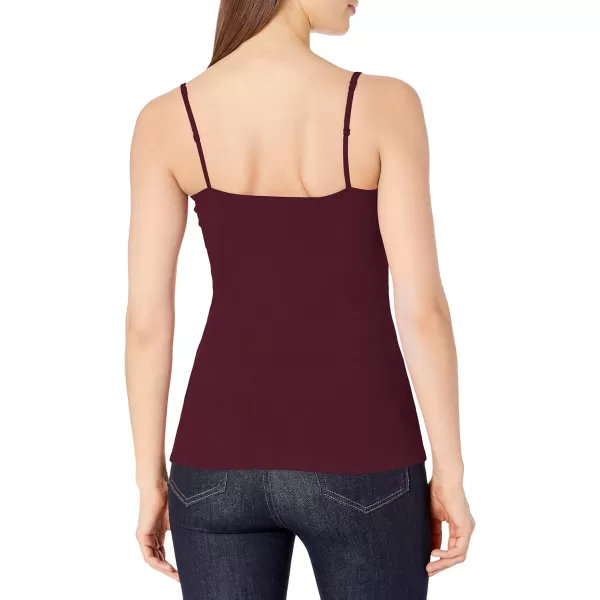 Amazon Essentials Womens SlimFit Camisole Pack of 4BurgundyMauveLight Pink