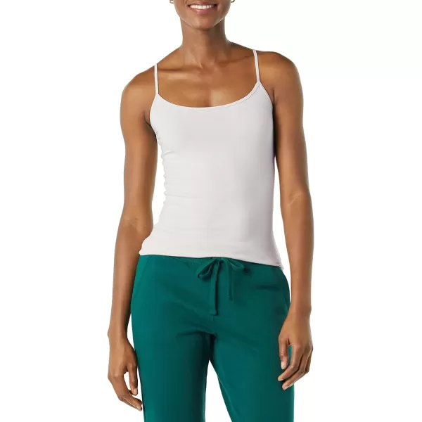 Amazon Essentials Womens SlimFit Camisole Pack of 4Grey HeatherLime GreenWhite