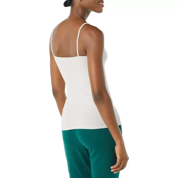 Amazon Essentials Womens SlimFit Camisole Pack of 4Grey HeatherLime GreenWhite