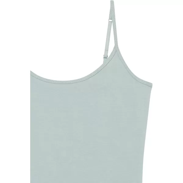 Amazon Essentials Womens SlimFit Camisole Pack of 4GreyNavyTurquoise GreenWhite