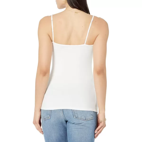 Amazon Essentials Womens SlimFit Knit VNeck Layering Cami Available in Plus Size Pack of 4White