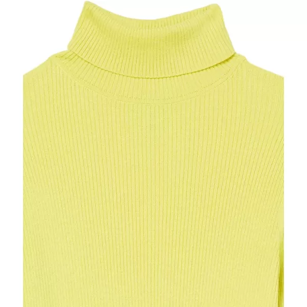 Amazon Essentials Womens SlimFit Lightweight LongSleeve Turtleneck SweaterBright Yellow