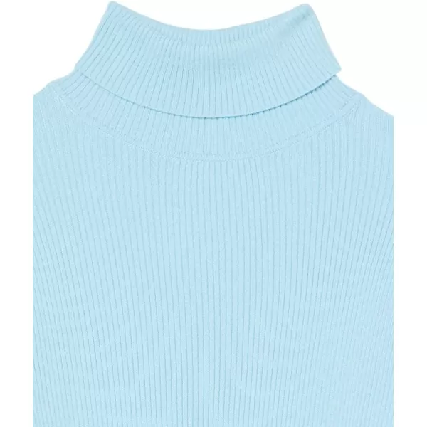 Amazon Essentials Womens SlimFit Lightweight LongSleeve Turtleneck SweaterSky Blue